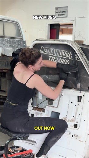 Rust doesn’t get a free pass on this build! The driver-side door came apart and the real damage showed itself — rot, gaps, and a whole lot of work. Episode 5 of Broke Chicks Flips is live on Cassidy Mceown YouTube. 👀 Drop a 🔧 if you love real metalwork! #WomenInAutomotive #CassidyMcEown #CarCulture #fyp #rustbros #mattshewchuk