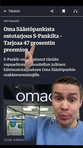 S-pankki ostaa Oma Säästöpankin?! 😳🤯 #sijoittaminen #talous #raha