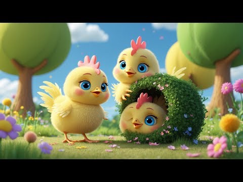 Five Little Hens Went Out to Play 🐔🎵 | Counting Song for Kids | Nursery Rhymes