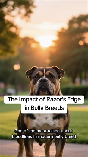 The Impact of Razor's Edge in Bully Breeds Pitbulls Pitbull Loyalty Pitbull Heart Pitbull Love Americas Dog Pitbull History Razor’s Edge American Bully Bully Bloodline Bully Breed History RazorsEdge #AmericanBully #BullyBloodline #BullyBreedHistory #NotTheBreed