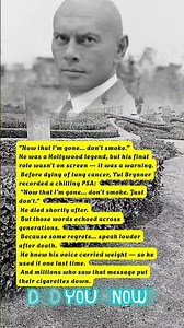 Yul Brynner’s Message from the Grave… Changed Millions of Lives #trending #nostalgia