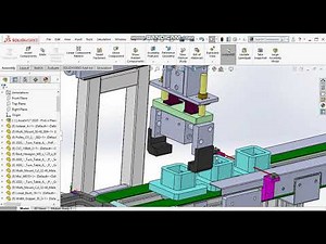 Solidworks Animation Tutorial - How to Animate Pick n Place, Conveyor,& Turn Table (Video 2 of 15)