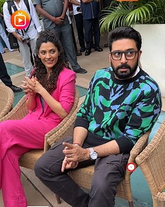 Abhishek Bachchan & Saiyami Kher Promoting Their Film Ghoomer Media at Juhu. #AbhishekBachchan #SaiyamiKher | Telly Drama