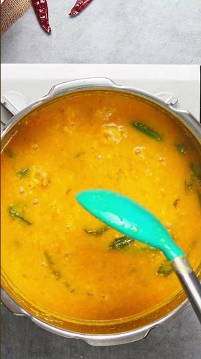 Hyderabadi Khatti Daal | Spicy Masoor Dal with Garlic Tadka | Easy Indian Pressure Cooker Recipe