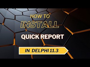 How to Install QuickReport 6 in Delphi 11.3