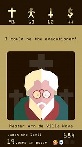 Reigns review - A strategy game mixed with Tinder