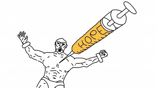 Soyjak Shot With Hope Syringe | Know Your Meme