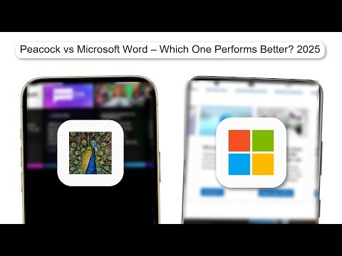 Peacock Vs Microsoft Word – Which One Performs Better 2025 (SIDE BY SIDE)