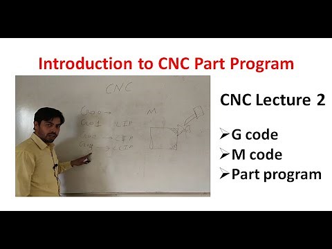 CNC | CNC part program, CNC programming | Introduction of part program | G code | M code | lecture 2
