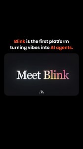 World Of AI on Instagram: "Blink.new is an AI-powered full-stack app builder that turns simple English prompts into fully working, hosted web or mobile apps — now with the ability to create AI agents using nothing but instructions. Positioned as a “vibe coding” platform, it lets users build serious products like SaaS tools, games, or internal software by chatting with an AI instead of writing code. The system doesn’t just design interfaces — it creates the frontend, backend logic, databases, and