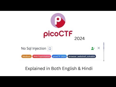 NoSQL Injection | Pico CTF | CTF For Beginners 2024