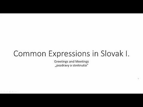 Slovak Greetings! | Basic Slovak Lesson 3 | Slovak With Sam