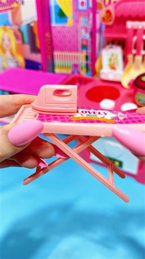 Unboxing Laundry Set Toys Review 💖 #barbie #toyhouse #barbiedoll #toys #toy #miniature #toyunboxing