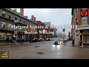 Harvard Square and Kendall/MIT - Boston Walking Tour [4K]