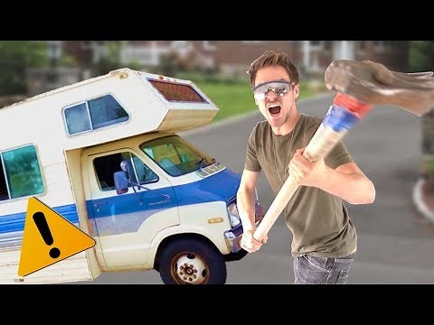 DEMOLISHING THE RV!