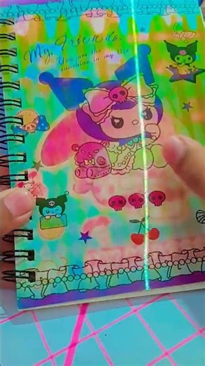 Book Page Tutorial #sanrio #art #artwork #craft #papercraft #drawing #sketch #aesthetic #cute 🎨🖌️