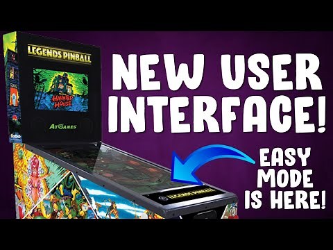 AtGames Legends Pinball New User Interface! "Easy Mode" is Here!