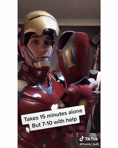 6.3M views · 64K reactions | This guy built a life size Iron Man armor! 勞 | TikTok | Facebook