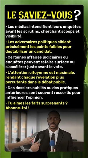 Pourquoi les scandales politiques s'intensifient avant les élections ?