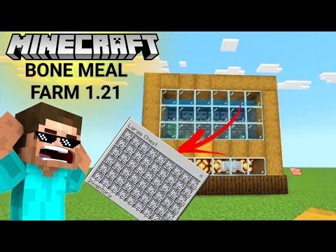 Minecraft: Best AUTOMATIC Bonemeal Farm 1.21! (Survival l Bedrock l Java)