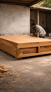 Smart drawer with box design — more storage, solid wood strength. #woodwork #woodenbed #drawerdesign #storagebed #boxdrawer #solidwood #handcrafted #furnituredesign | DDRK