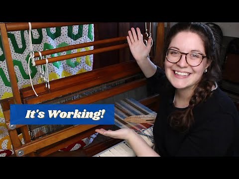 Warping my Old Leclerc Counterbalance Loom for the First Time using the Front to Back Method