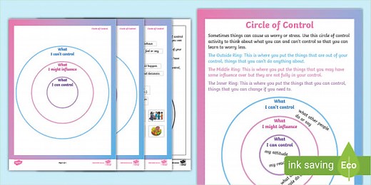 Circle of Control Worksheet