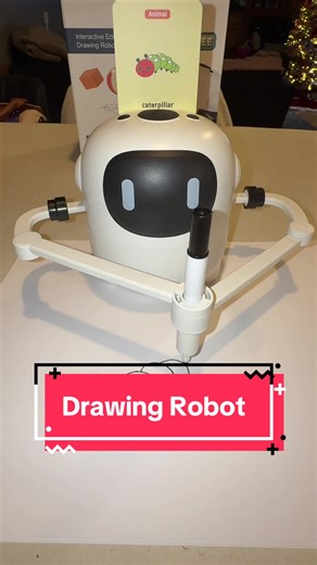 This drawing robot is actually blowing my mind 🤯🎨 Kids are learning, drawing, laughing, and staying busy for HOURS! 150 cards, voice interaction, and so easy for little hands. This is such a Christmas win! 🎁✨ #DrawingRobot #KidsToys #ChristmasGifts #EducationalToys #STEMToys