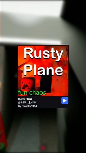 Roblox Game: Rusty Plane