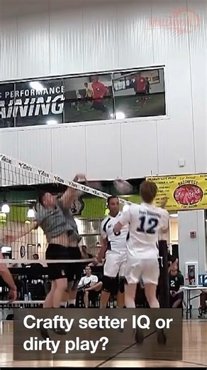 Dirty play or genius volleyball IQ? 🤔