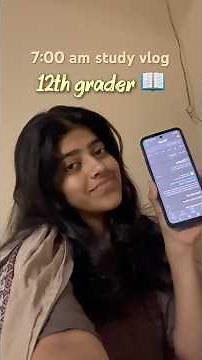 A day in my life as a *12th grader 📖| boards study vlog | #minivlog #dailyvlog #studyvlog #12th