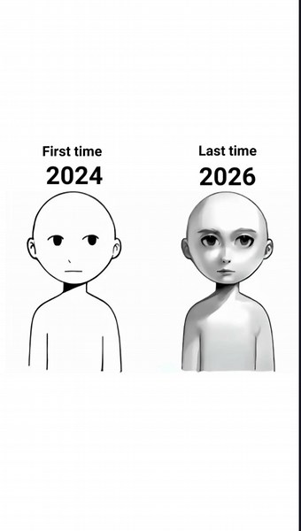 2024 v/s 2026 my semirealism art ✨#digitalart r#trending#trend#artstyle#art#fyp#viral#illustration