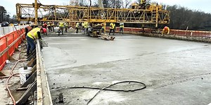 Concrete work to force closures for Savannah River bridge project