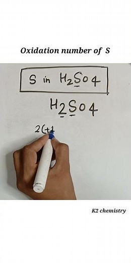 oxidation number of S in h2so4 l Oxidation state of sulphur in sulphuric acid l