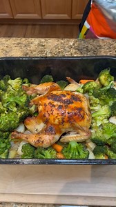 52K views · 324 reactions | Home Run Whole Chicken - More delicious than anything you can be premade. This is restaurant quality! Bigger eaters? place two chickens in the same roaster! One hour, 20 minutes TOTAL COOK time! Perfecto. #easyrecipe #chickendinner #deliciousfood This video was created by Rebecca JS, Wonder and Raw, and Network Media LLC. | Crafts Hacks and Laughs | Facebook