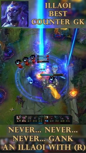 Never gank an Illaoi with ult up. Shaco dives, she lands E and presses R—tentacles spawn and the “free kill” turns into a smash. Track cooldowns, clear tentacles, and bait E before you commit. #LeagueOfLegends #LoL #Illaoi #Shaco #Guide #Coaching #TopLane #Jungle #Outplay #GankGoneWrong #TestOfSpirit #LeapOfFaith #UnderTentacles #Cooldowns #MOBA #Gaming #Shorts | Mr LoL USA