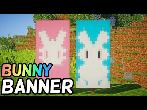 How To Make A Bunny Banner in Minecraft! (1.16+) (LOOM)