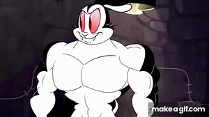 Bunnicula Muscle Pose 1 on Make a GIF