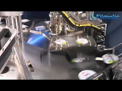 Double Lane Volumetric Cup Filler - Filmatic Packaging Systems