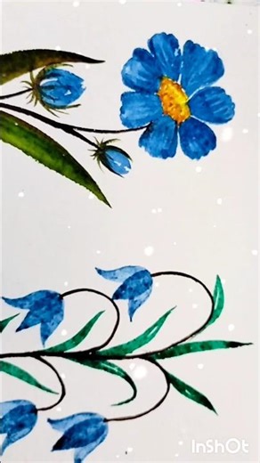 Watercolor Snowdrop Flower #watercolor#art#painting#shorts#youtubeshorts#sibanisartisticstudio#viral