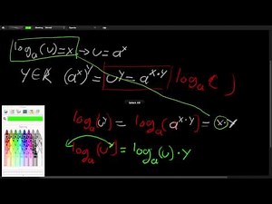 Démonstration: propriété des Logarithmes
