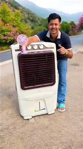 Small Air Fan Vs Portable Ac Cooler Unboxing😲 #shorts