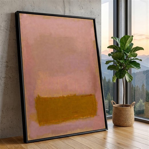 Mark Rothko No. 10 1950 Canvas Print, Pink Yellow Color Field Abstract Wall Art - Etsy