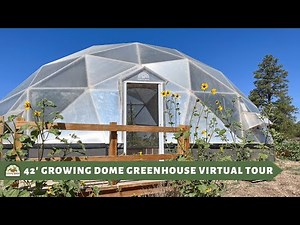 42' Growing Dome Geodesic Greenhouse Tour