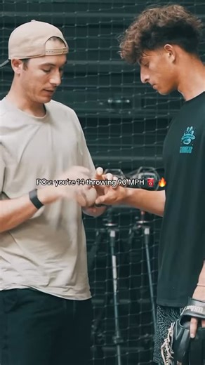Pitchers Only on Instagram: "Meet Rusty Nelson, the 14 year old throwing 90 MPH ⛽️ Full video on YT 🔥"