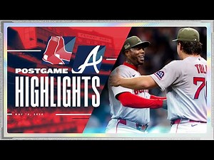 RED SOX HIGHLIGHTS: Red Sox vs. Braves - Aroldis Chapman Closes Out Tense Finish