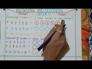 Ascending And Descending Order/ Ascending And Descending Number For LKG/UKG Kids