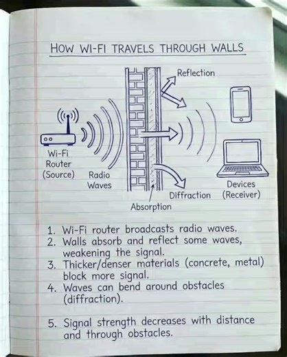 How wifi travels through walls #coding #programming #webdevelopment #webdev #computerprogramming