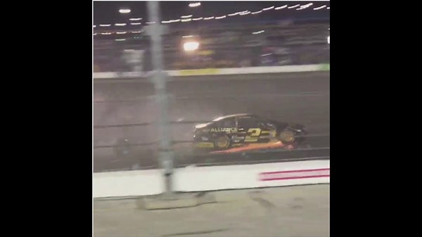 Dramatic video: NASCAR racer goes airborne in fiery crash at Coke Zero 400