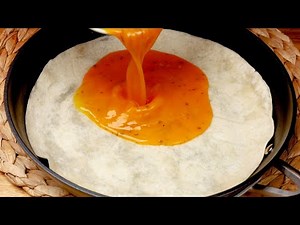 Just Pour Eggs on a Tortilla! Better Than Pizza & So Easy to Make. No Oven